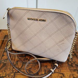 Michael Kors Beige Saffiano Leather Crossbody handbag